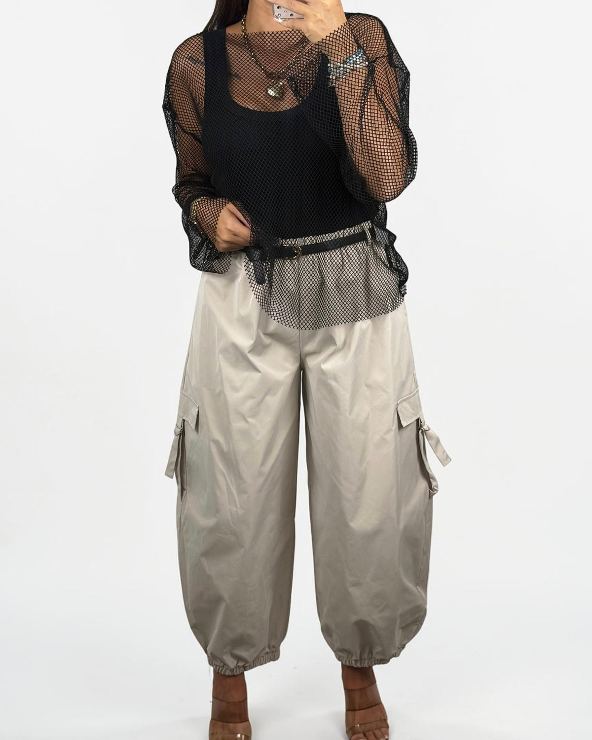 PANTALÓN CARGO BEIGE