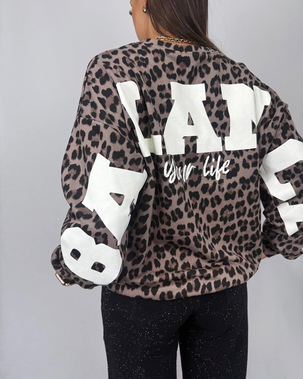 SUDADERA BALANCE BROWN&WHITE