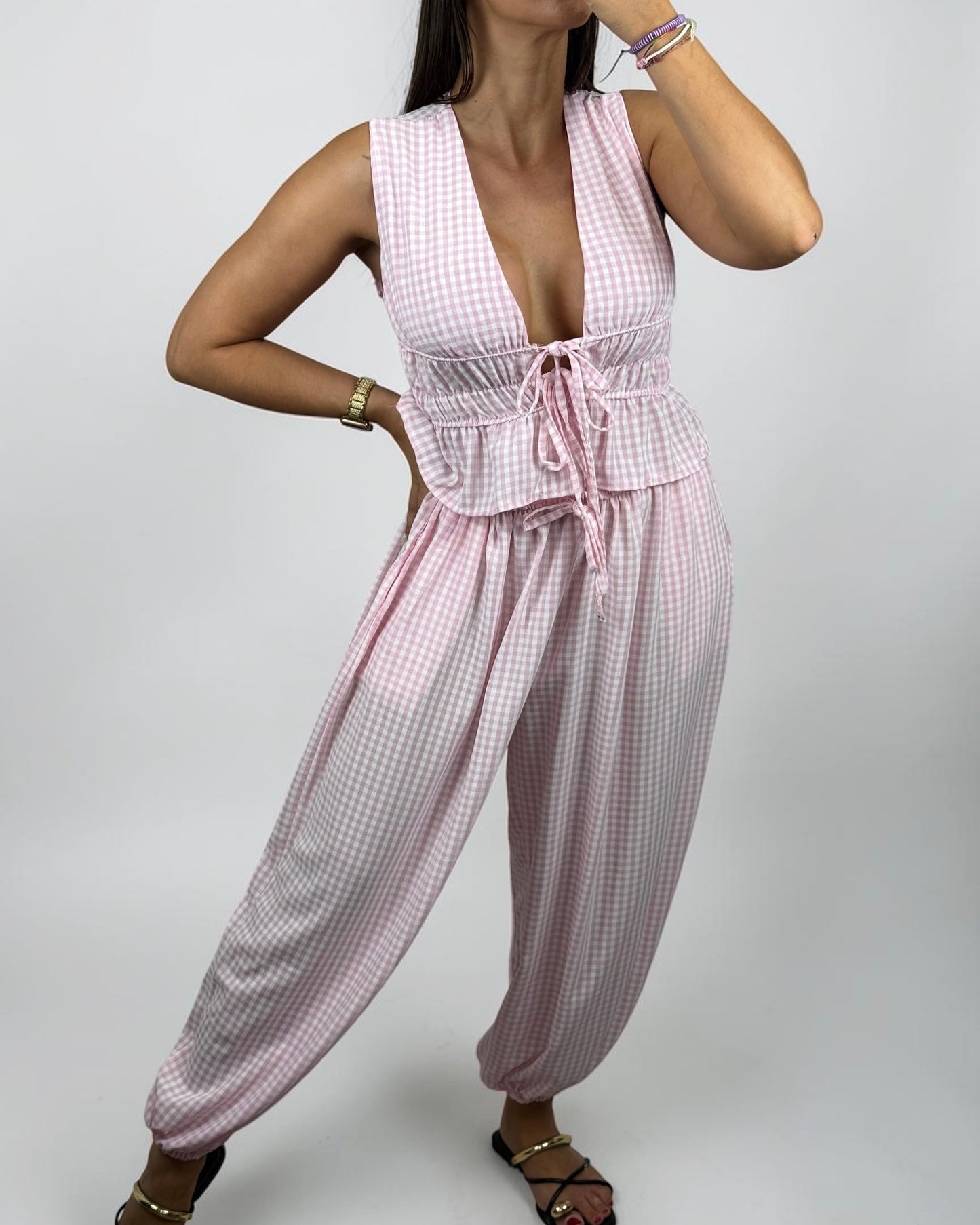 CONJUNTO VICHY PINK