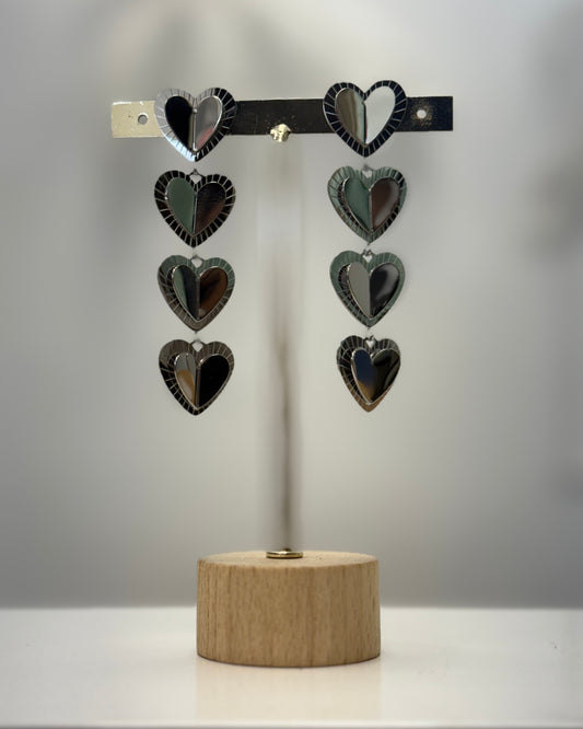 PENDIENTES CORAS SILVER