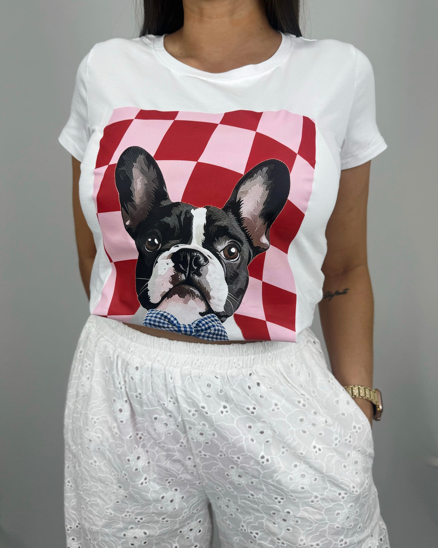 CAMISETA DOG REDPINK
