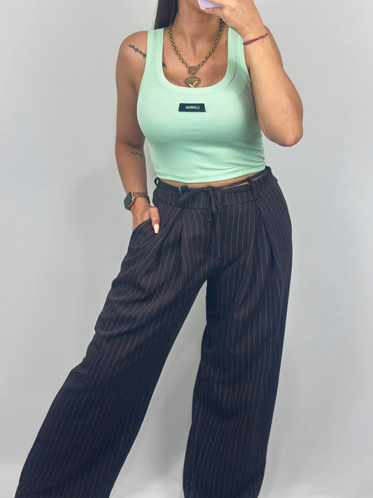 PANTALÓN LÍNEAS MARRÓN LUM