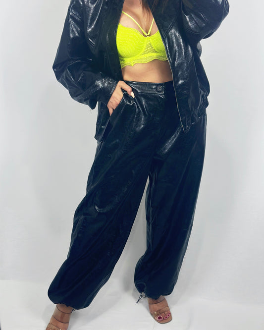 PANTALÓN POLIPIEL BLACK LUM