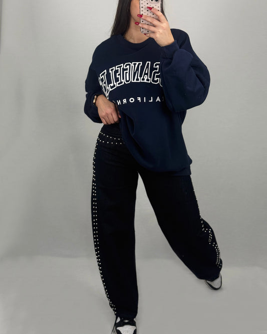 PANTALÓN DENIM TACHAS