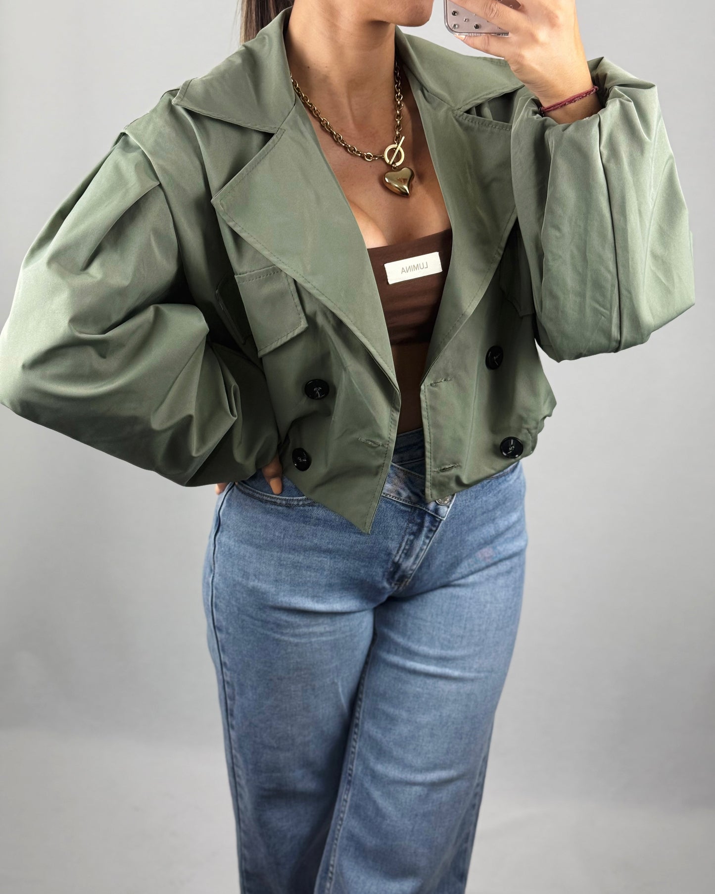 BOMBER GABARD VERDE