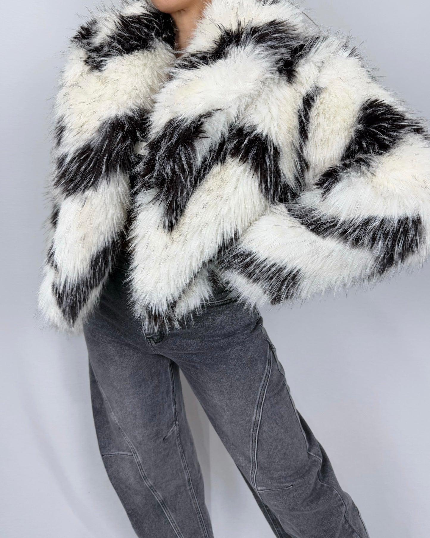 ABRIGO PELUCH ZIGZAG