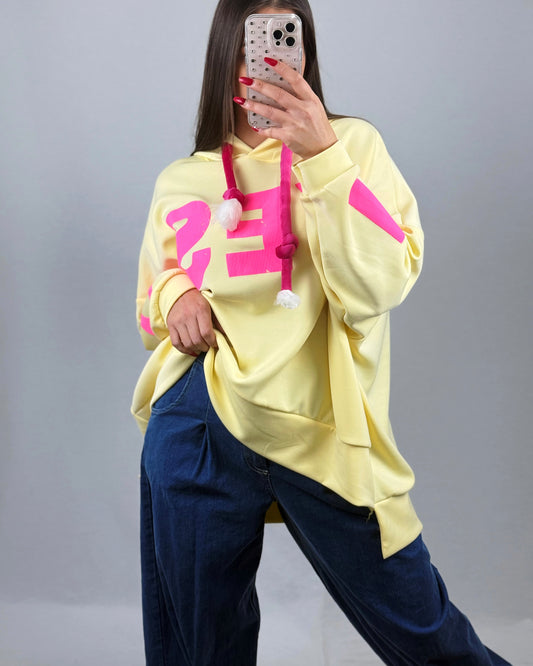 SUDADERA YES YELLOW
