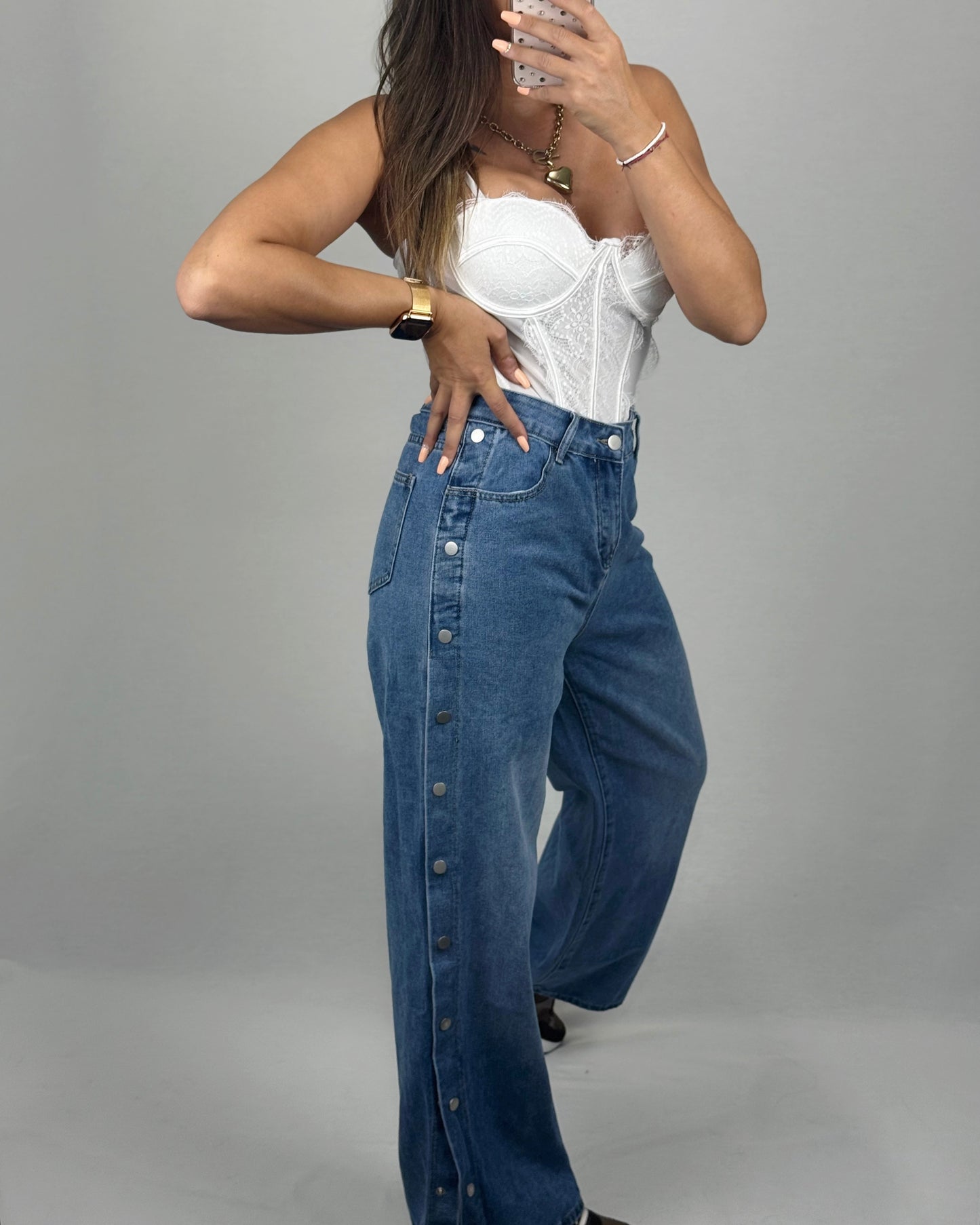 CONJUNTO VAQUERO BOTONES