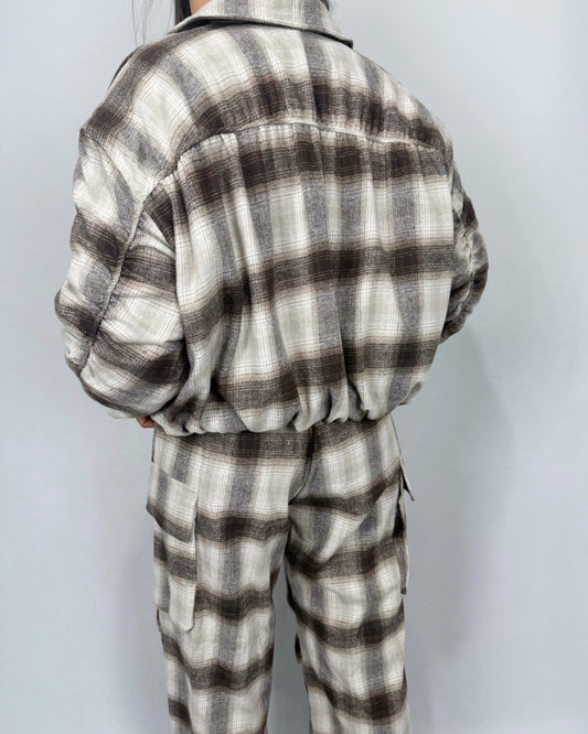 BOMBER CUADROS CHOC LUM