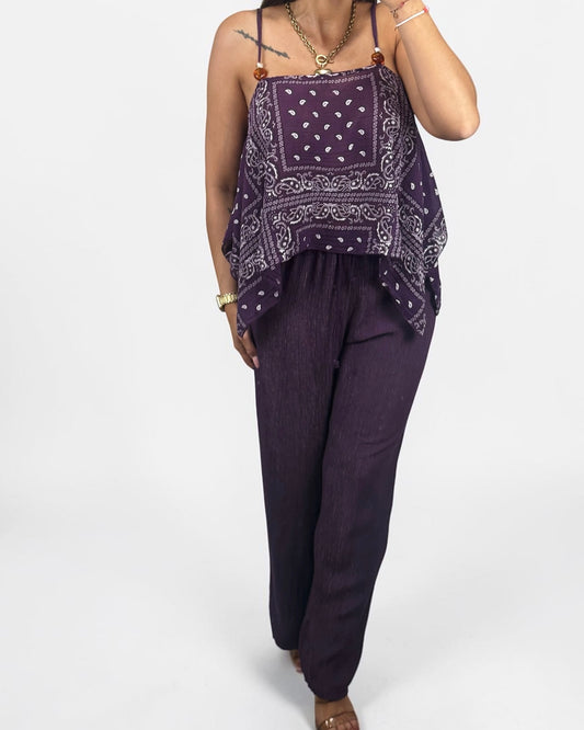 CONJUNTO PAISLEY PURPLE