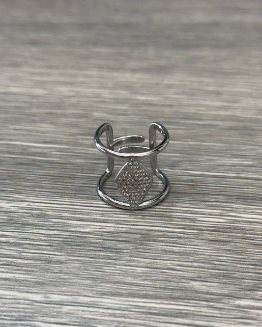 ANILLO ROMBO SILVER