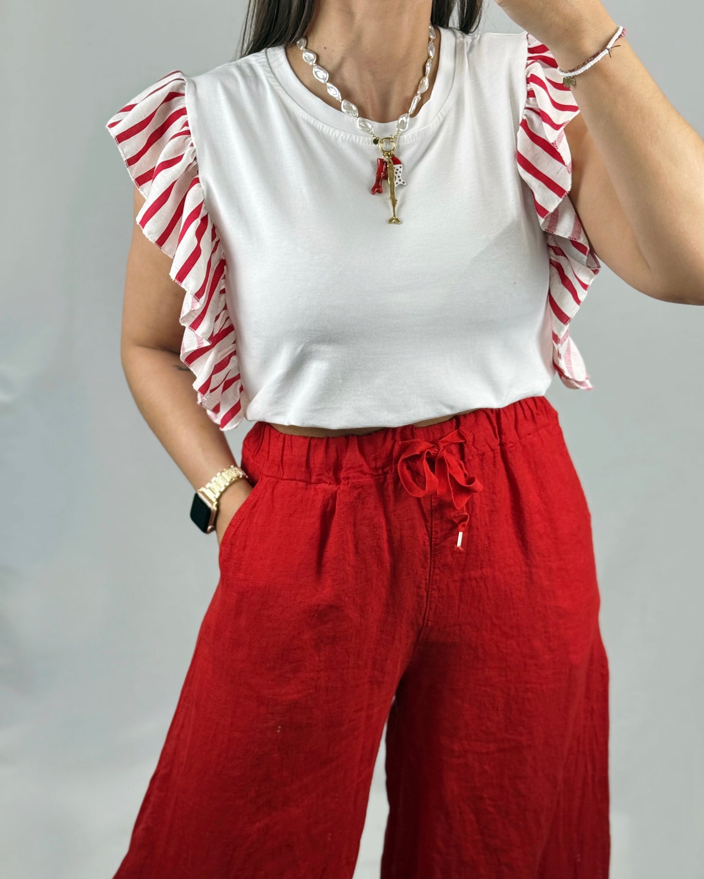 CAMISETA VOLANT RED