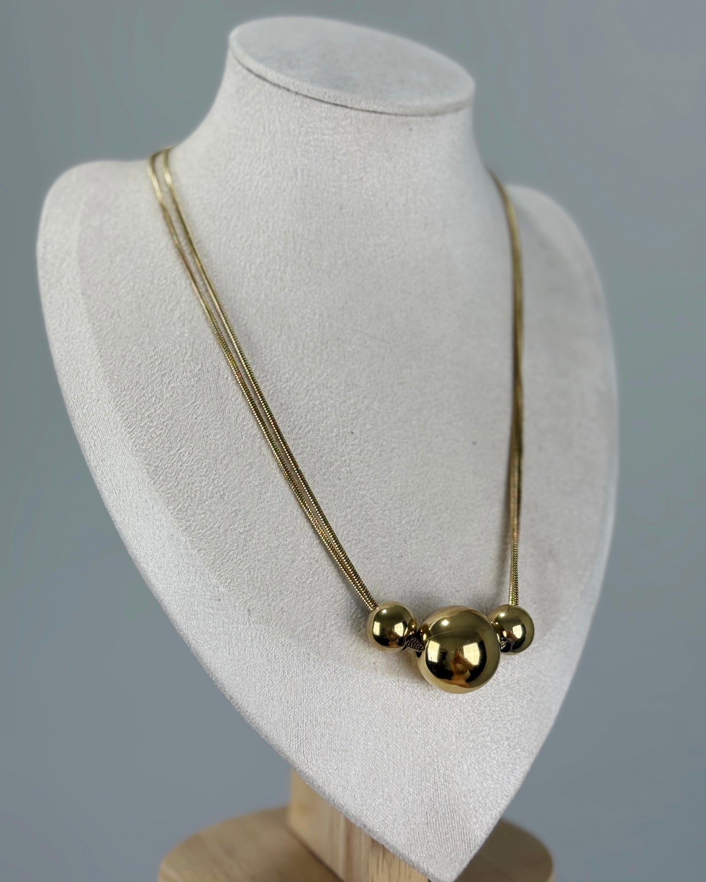 COLLAR TRIPLE B GOLD