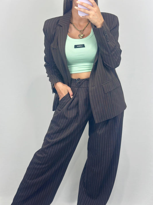 BLAZER LÍNEAS MARRÓN LUM