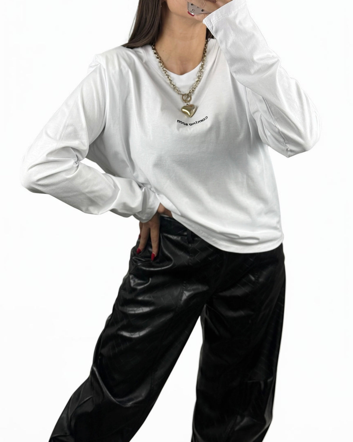 CAMISETA COMING SOON WHITE LUMINA