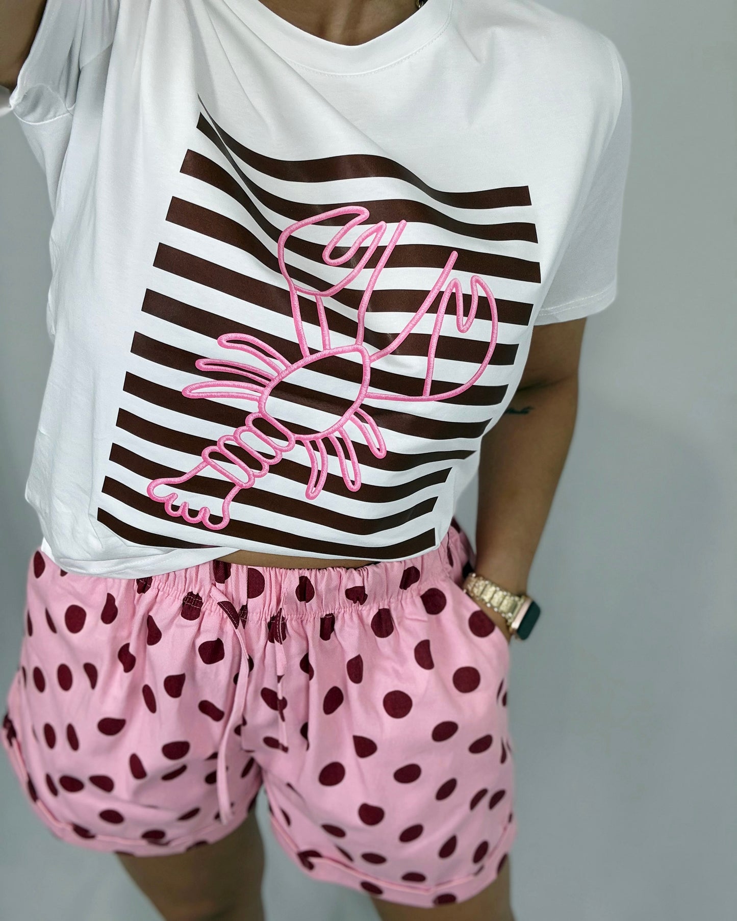 SHORT LUN PINK/BURDEOS
