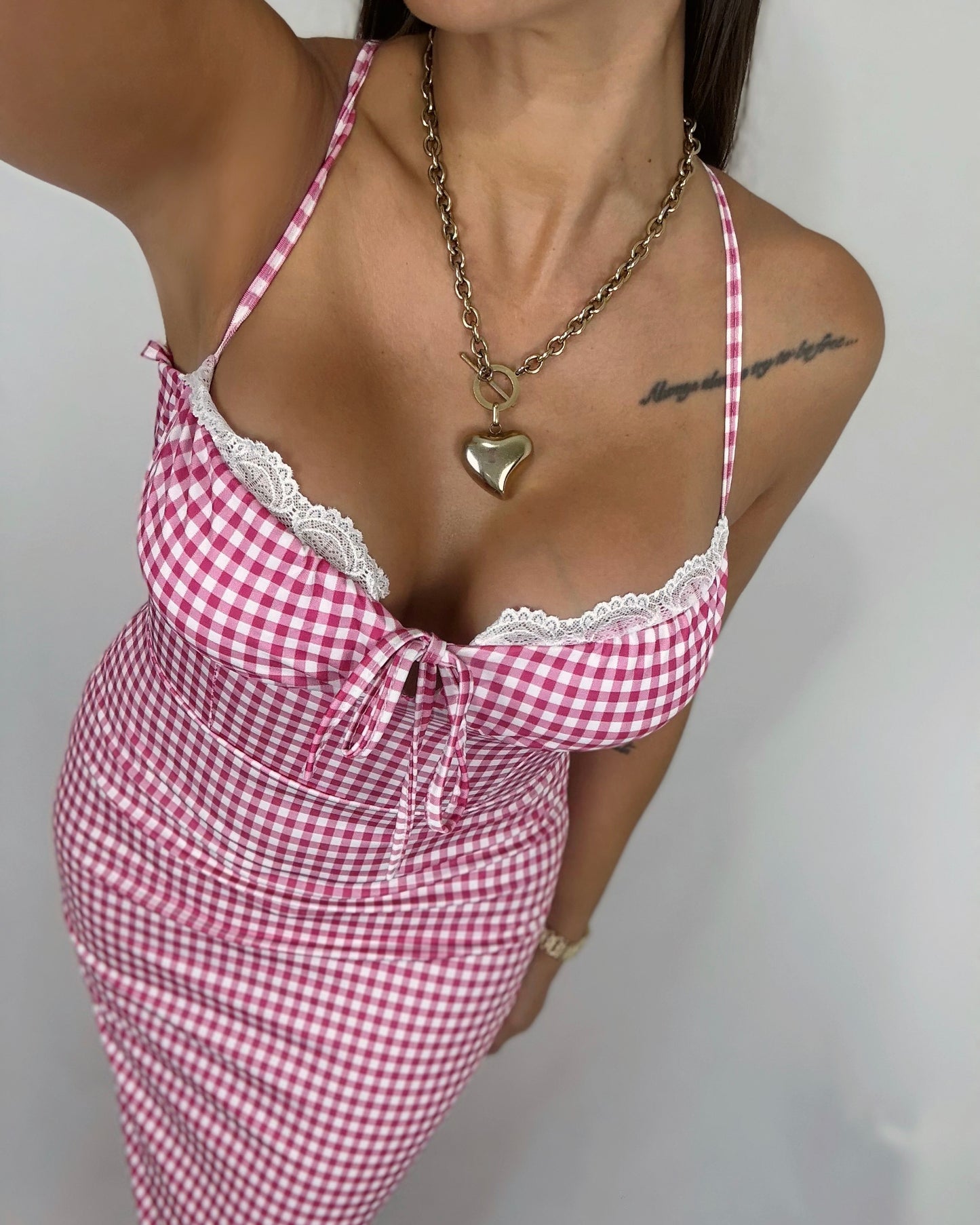 VESTIDO VICHY PIN UP