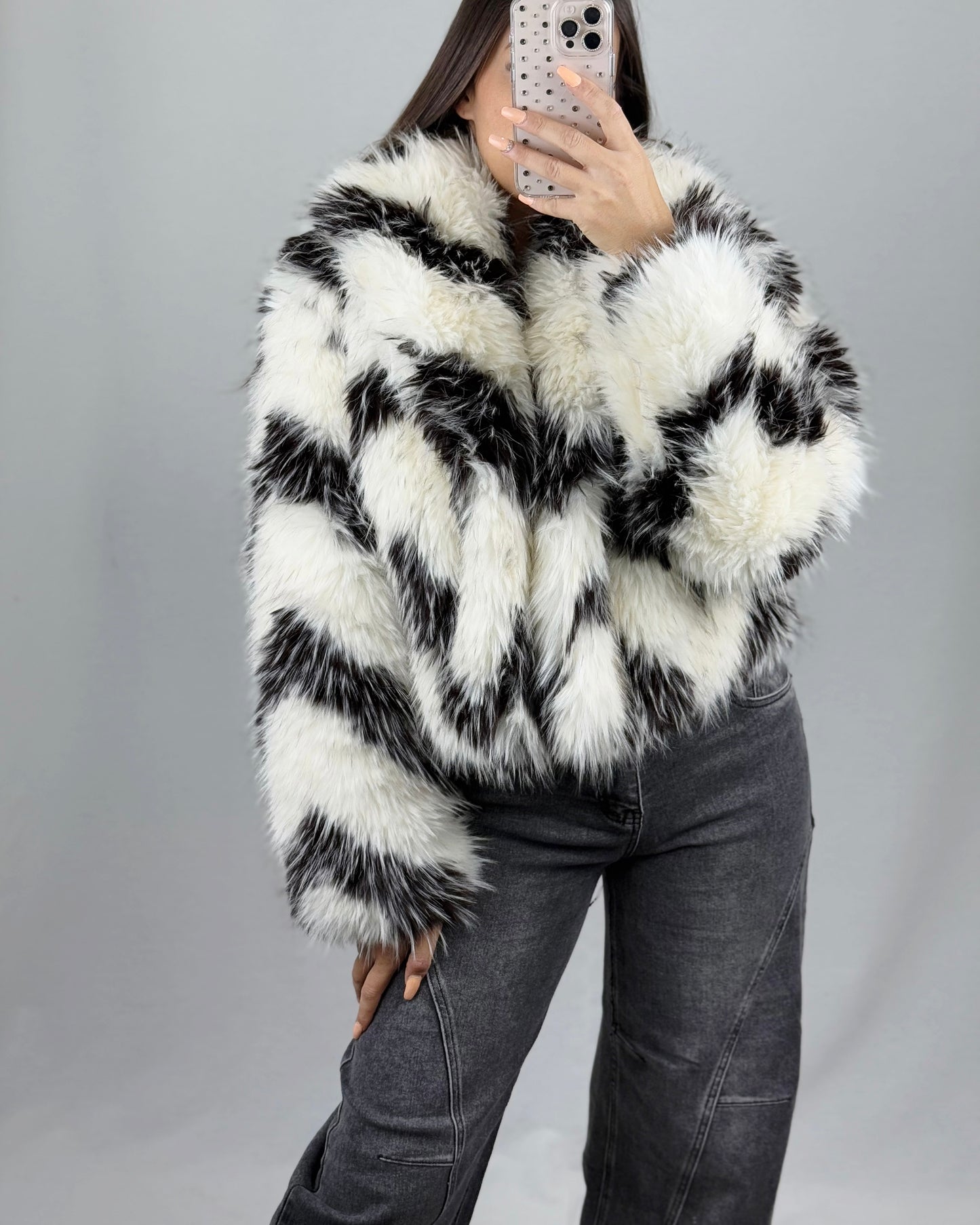 ABRIGO PELUCH ZIGZAG