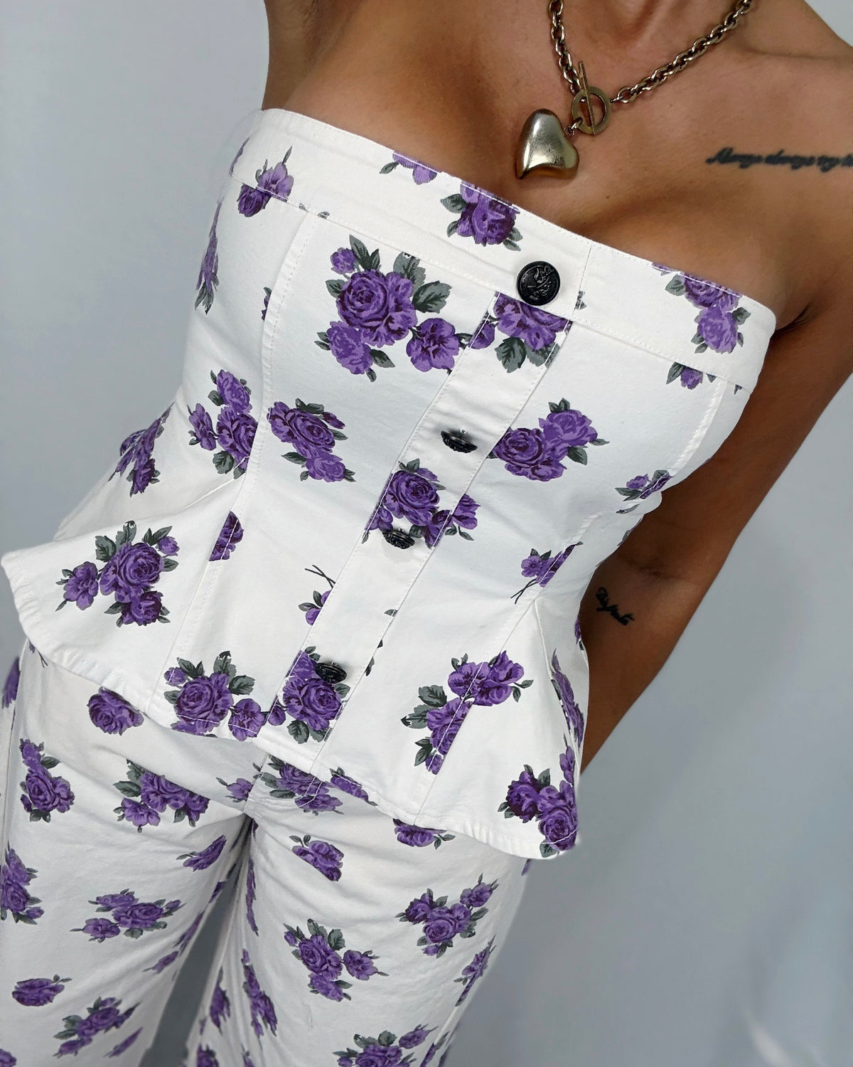 CORSET DENIM VIOLET LUMINA