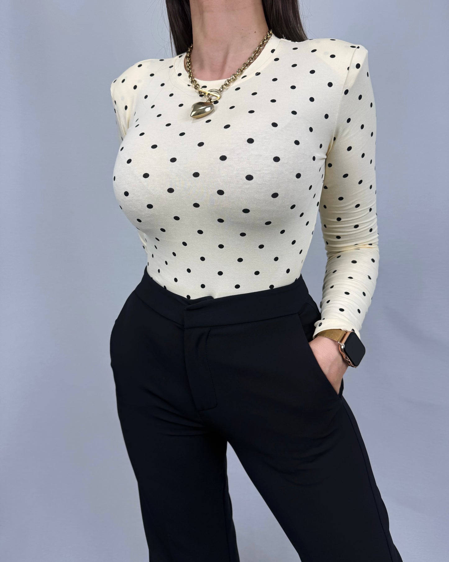 CAMISETA HOMBRERAS LUNARES