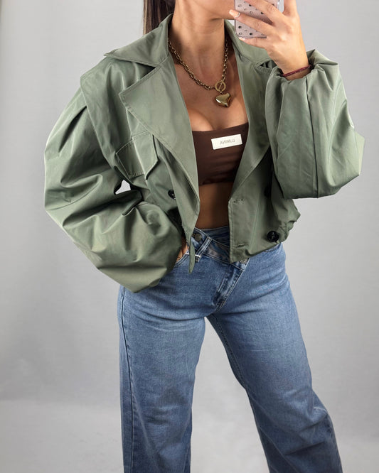 BOMBER GABARD VERDE