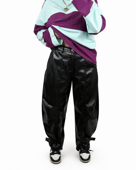 PANTALÓN POLIPIEL CINTO LUMINA
