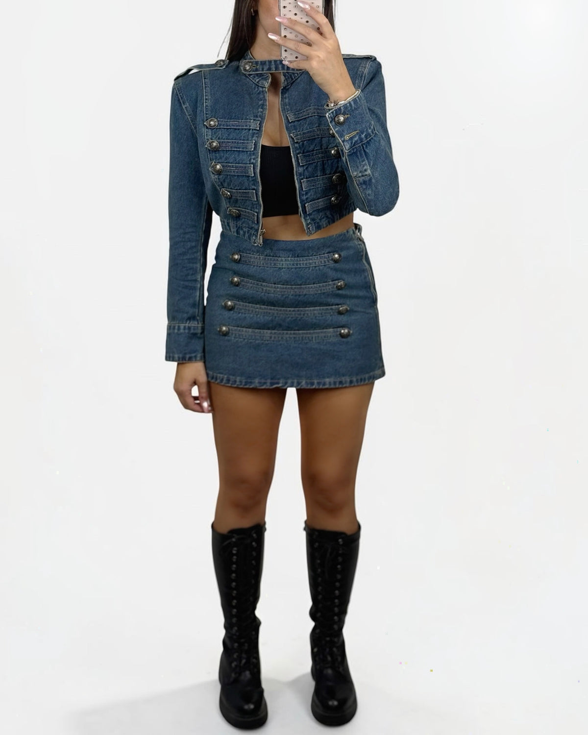 FALDA MILI DENIM