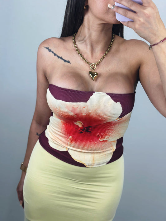 TOP FLOR BERENJENA