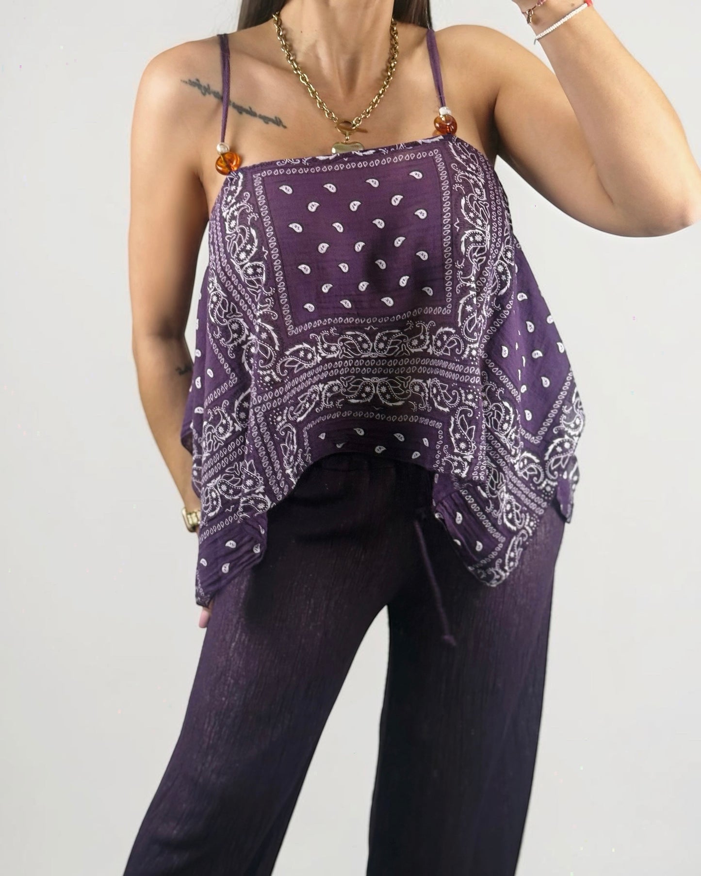 CONJUNTO PAISLEY PURPLE