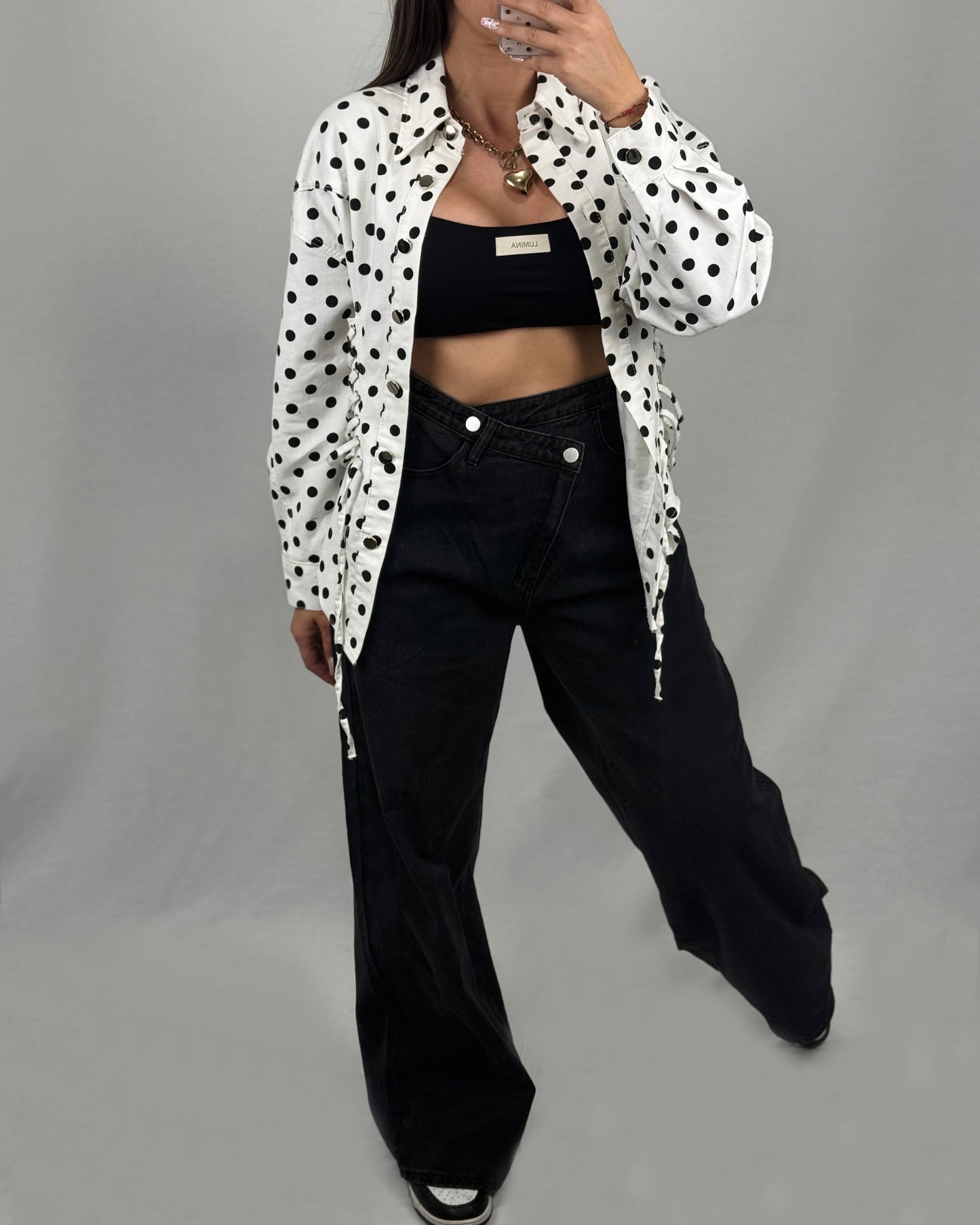 PANTALÓN DENIM NEGRO LUMINA