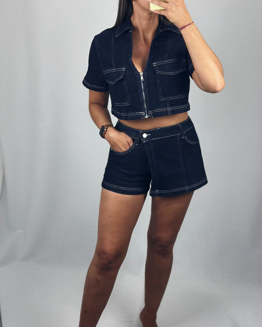 CONJUNTO VAQUERO FALDA/PANTALÓN