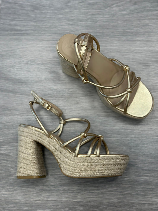 SANDALIA RAFIA ORO