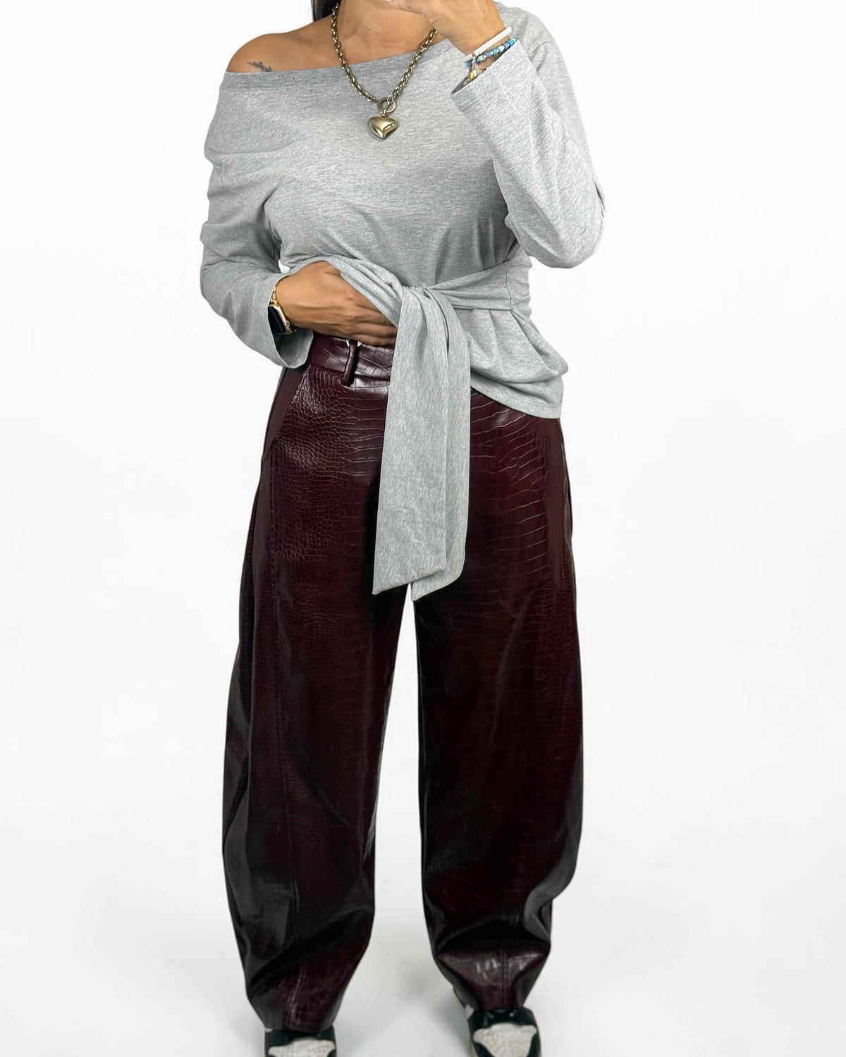 PANTALÓN COCO BURDEOS LUMINA