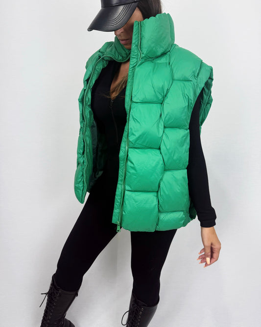 CHALECO VERDE OVER