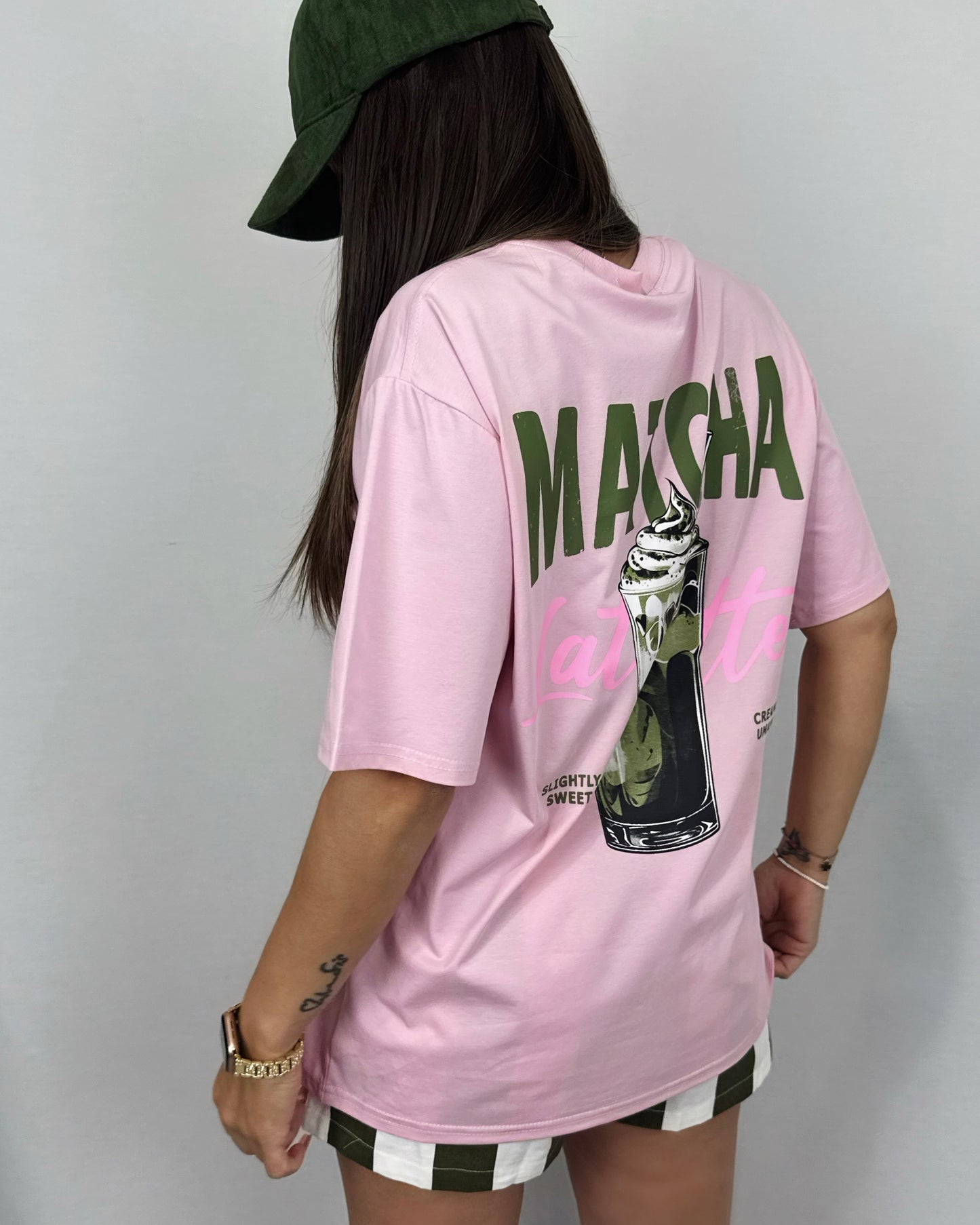 SHORT GREEN&WHITE