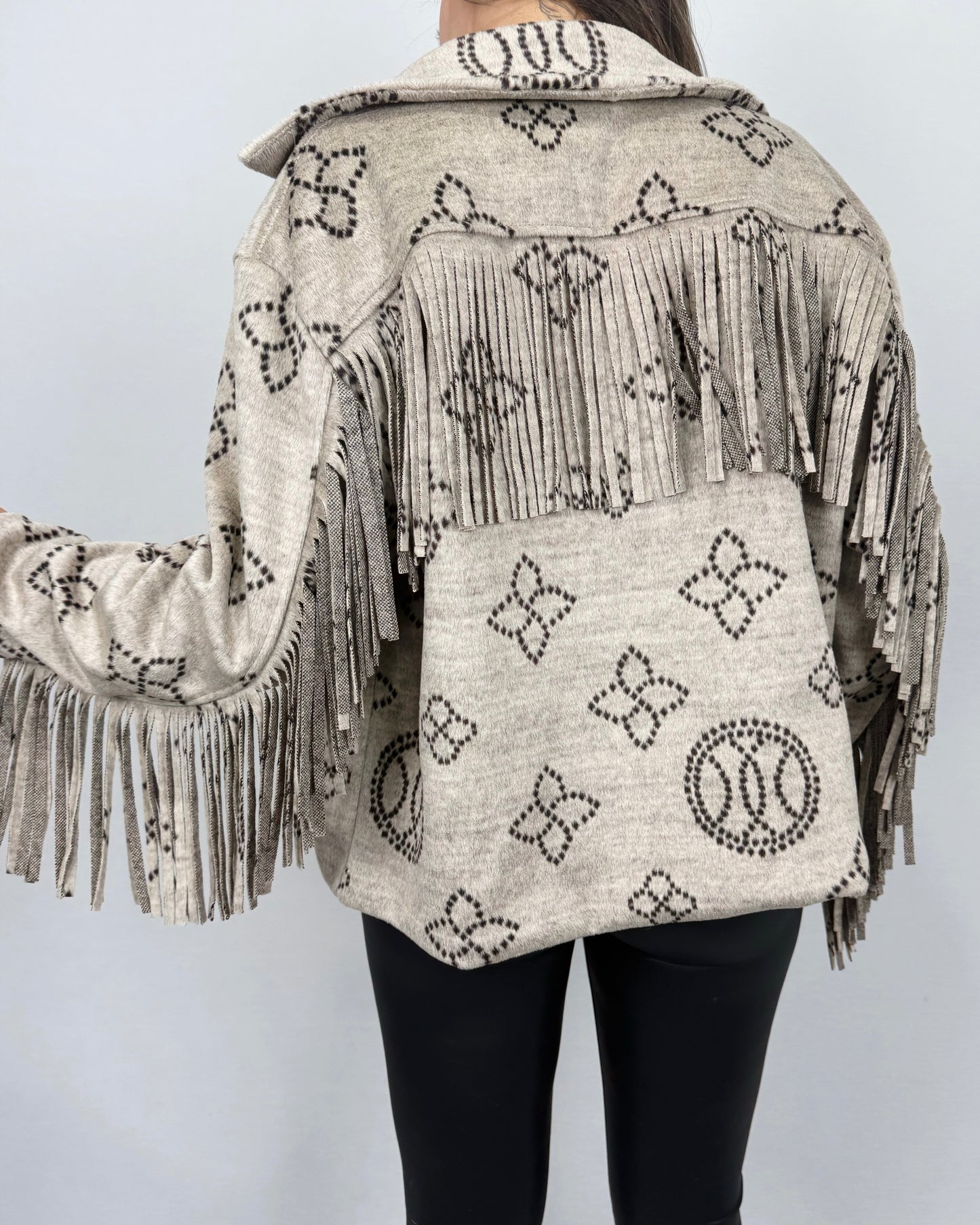 CHAQUETA FLECOS BEIGE
