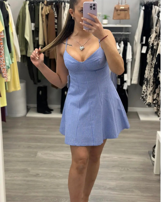 VESTIDO VICHY CLARO LUM