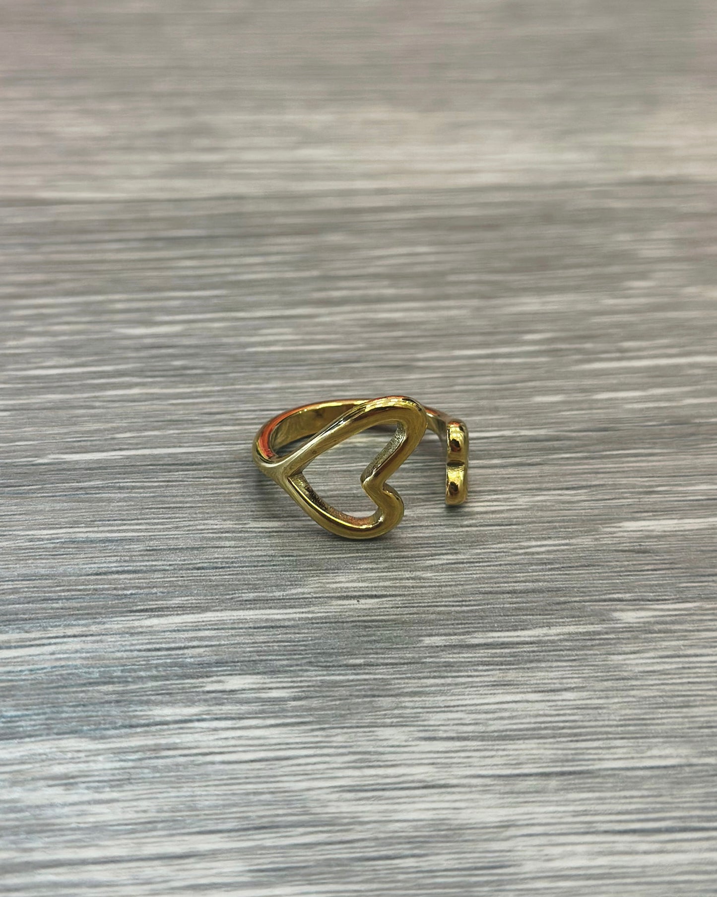 ANILLO DOS CORAS ORO
