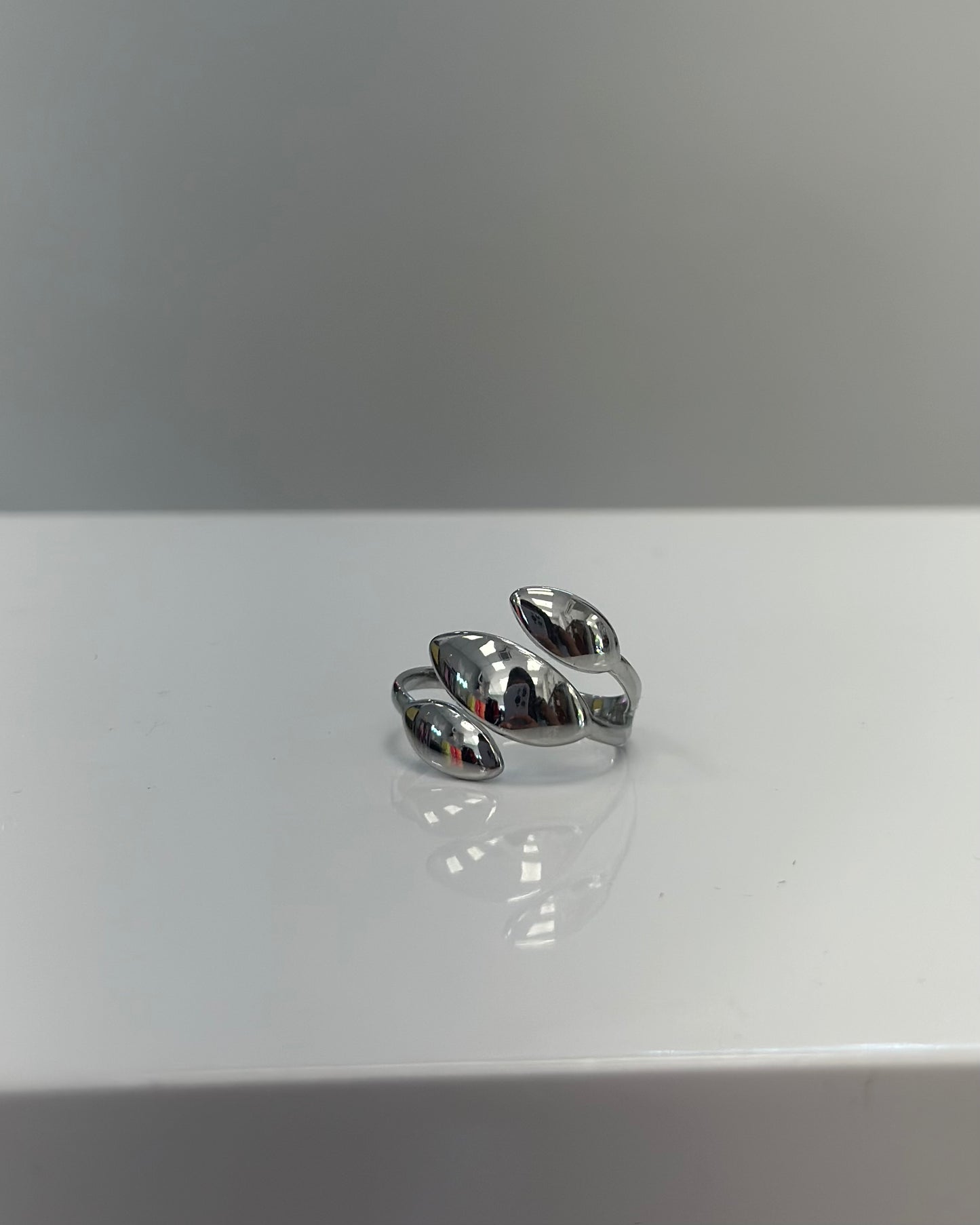 ANILLO ÓVALOS PLATA