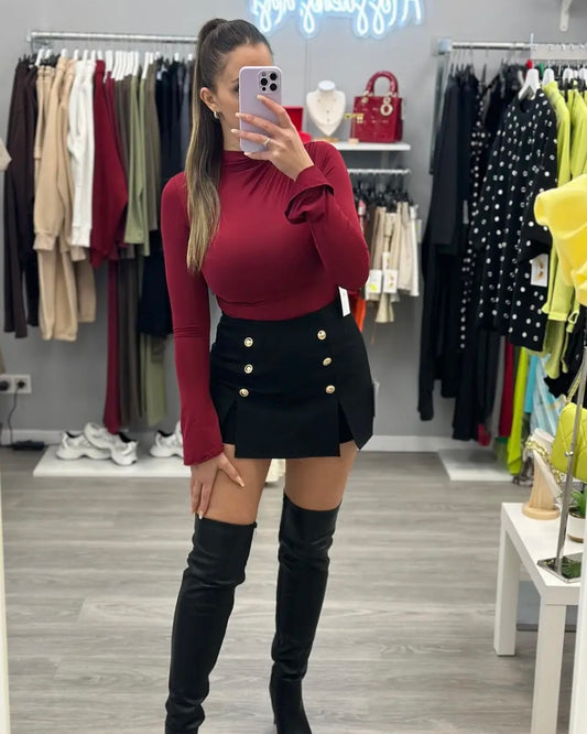 FALDA/PANTALÓN BOTONES ORO