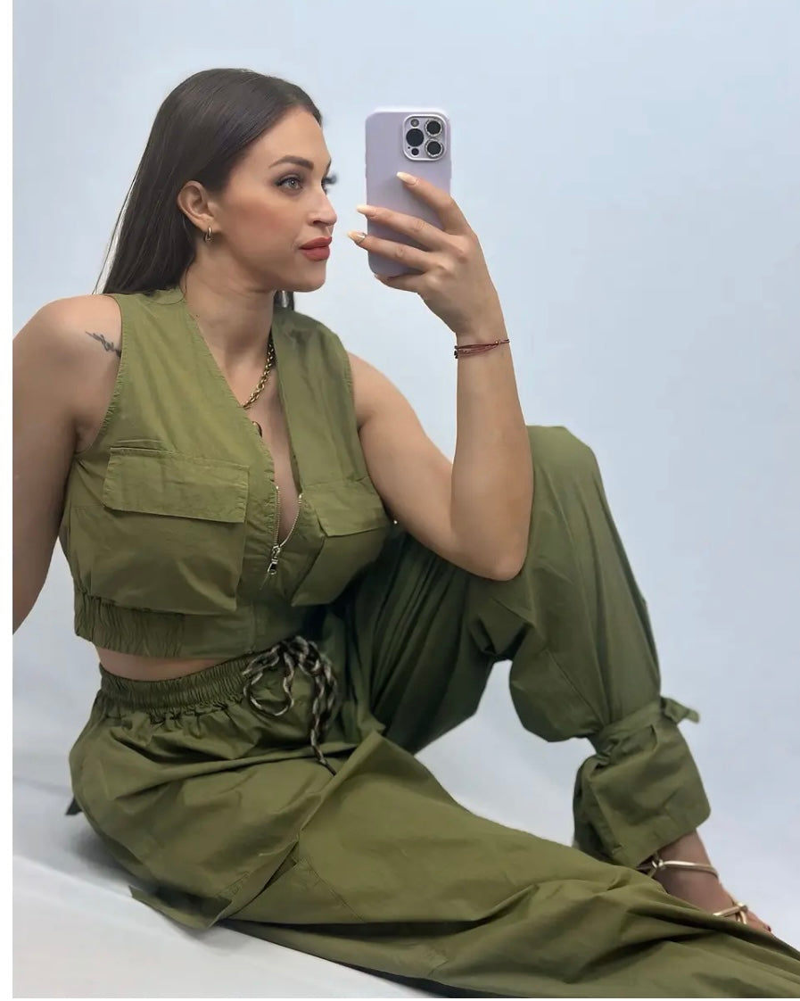 CONJUNTO CARGO VERDE LUM