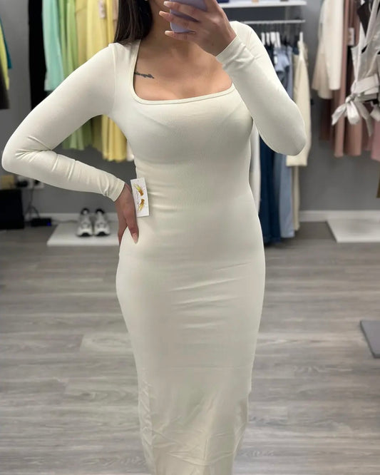 VESTIDO REDUCTOR CREMA