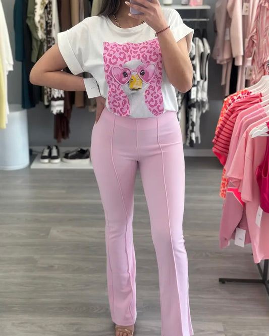 PANTALÓN/LEGGING CAMPANA ROSA
