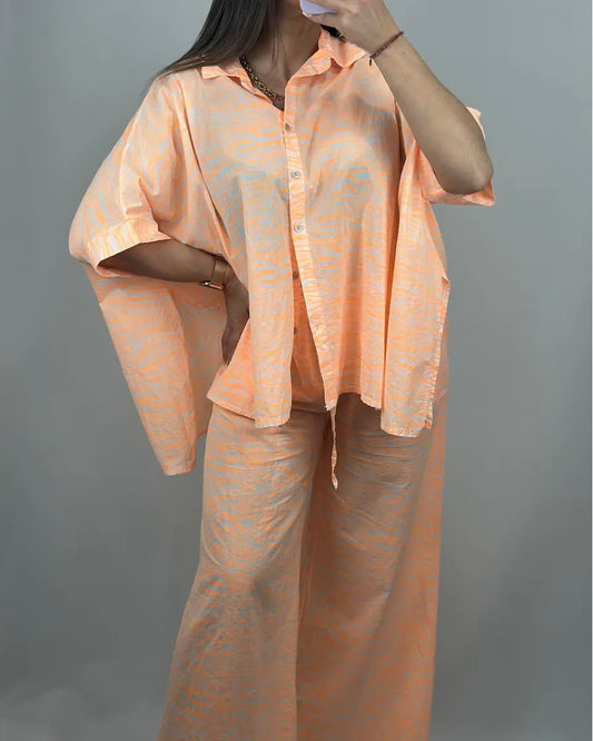 CONJUNTO CEBRA NARANJA FLÚOR