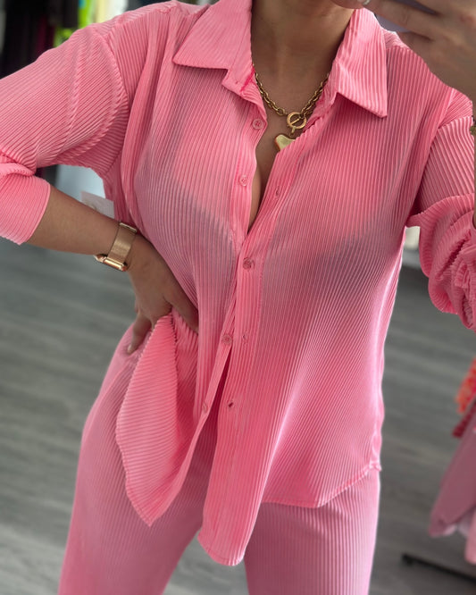 CONJUNTO PLISADO PINK