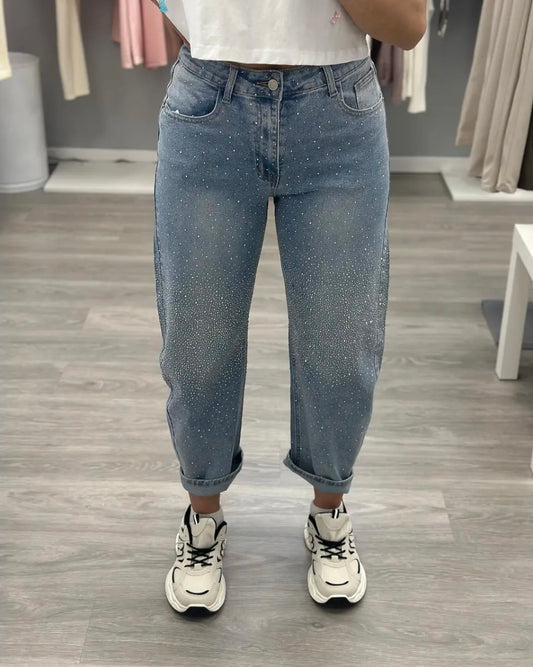 PANTALÓN BALOON STRASS