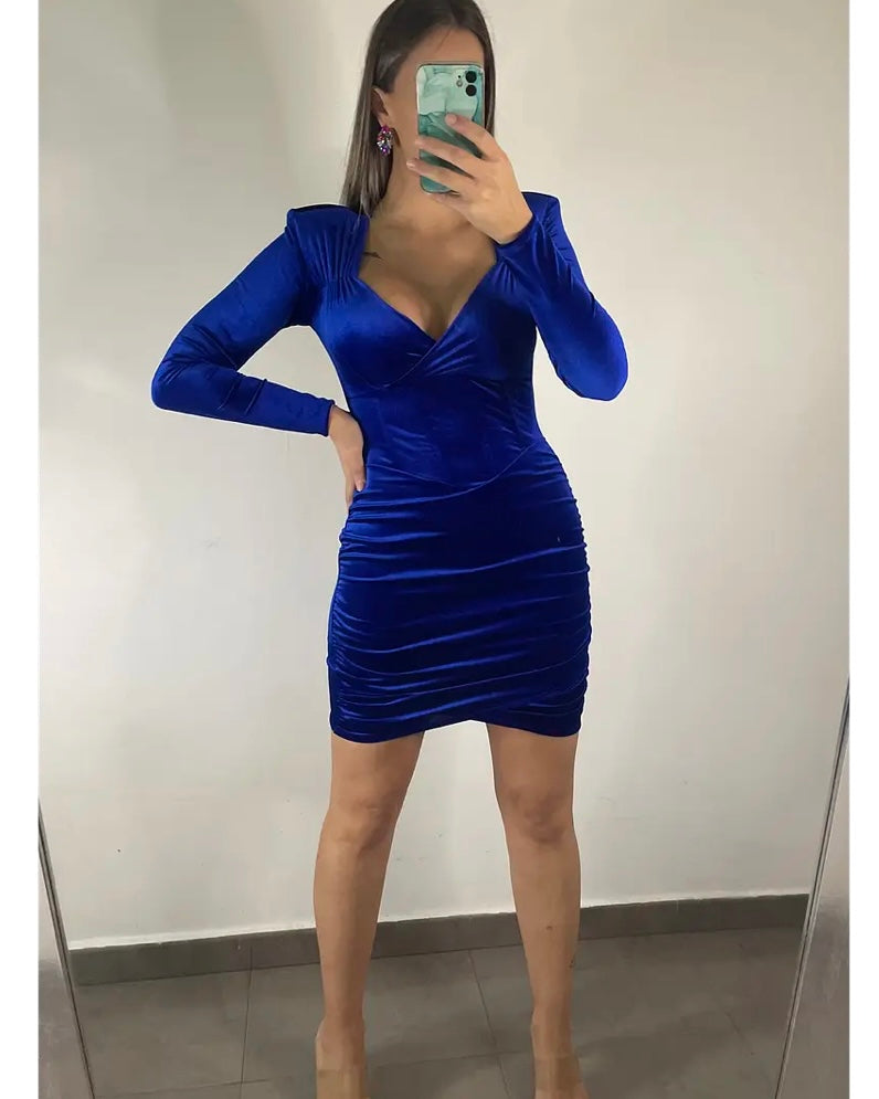 VESTIDO CORSET AZUL