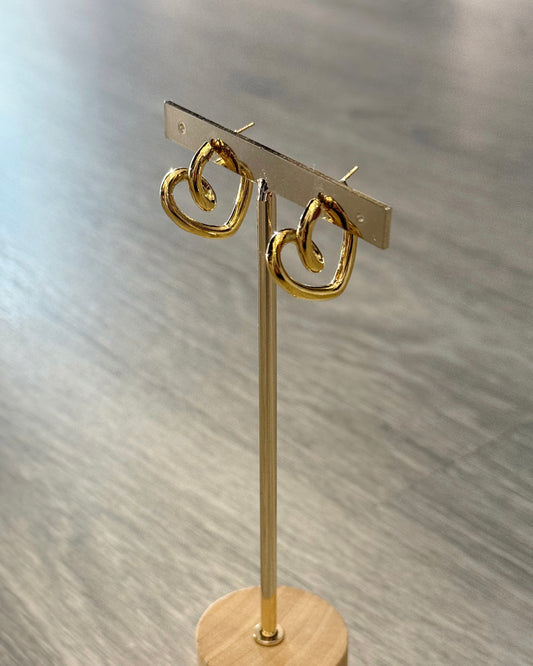 PENDIENTES CORAS GOLD