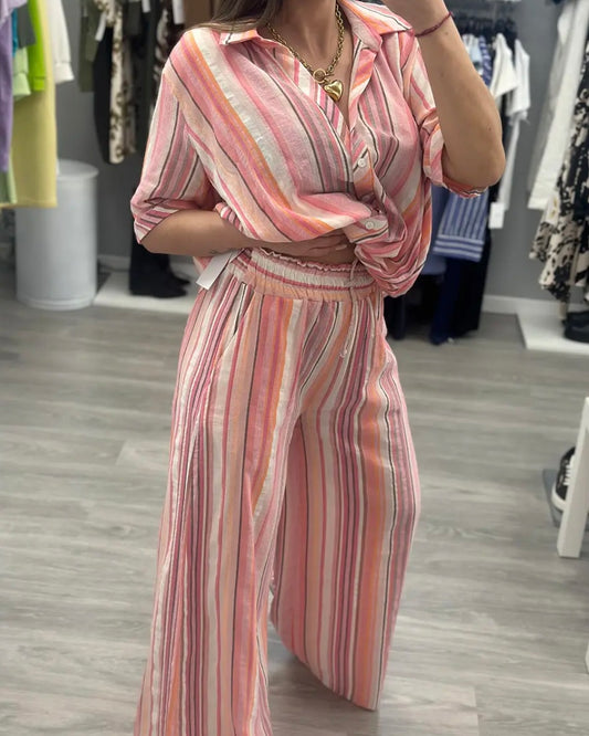 PANTALÓN LÍNEAS ROSA LUM
