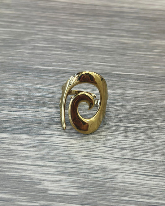 ANILLO ESPIRAL ORO